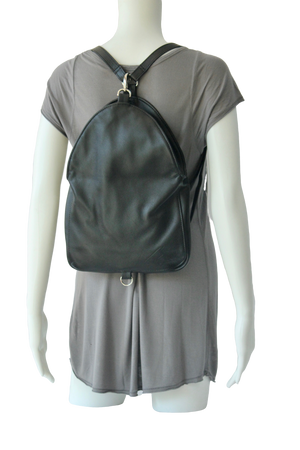 Egg Bag Zig Zag Backpack - Indian Summer's designer leather purses