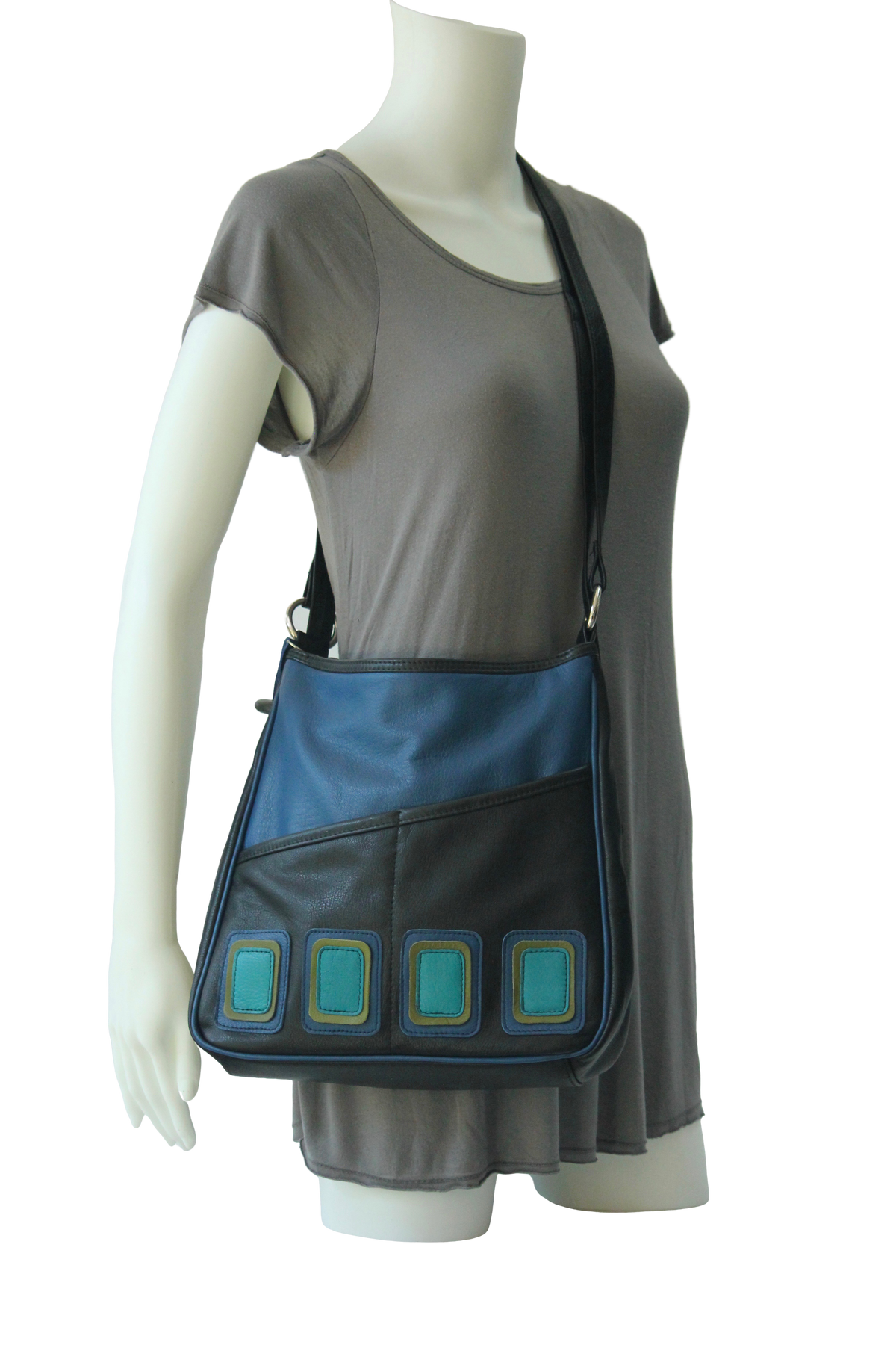 Small Purse Pack Op-Art - Indian Summer's designer leather purses