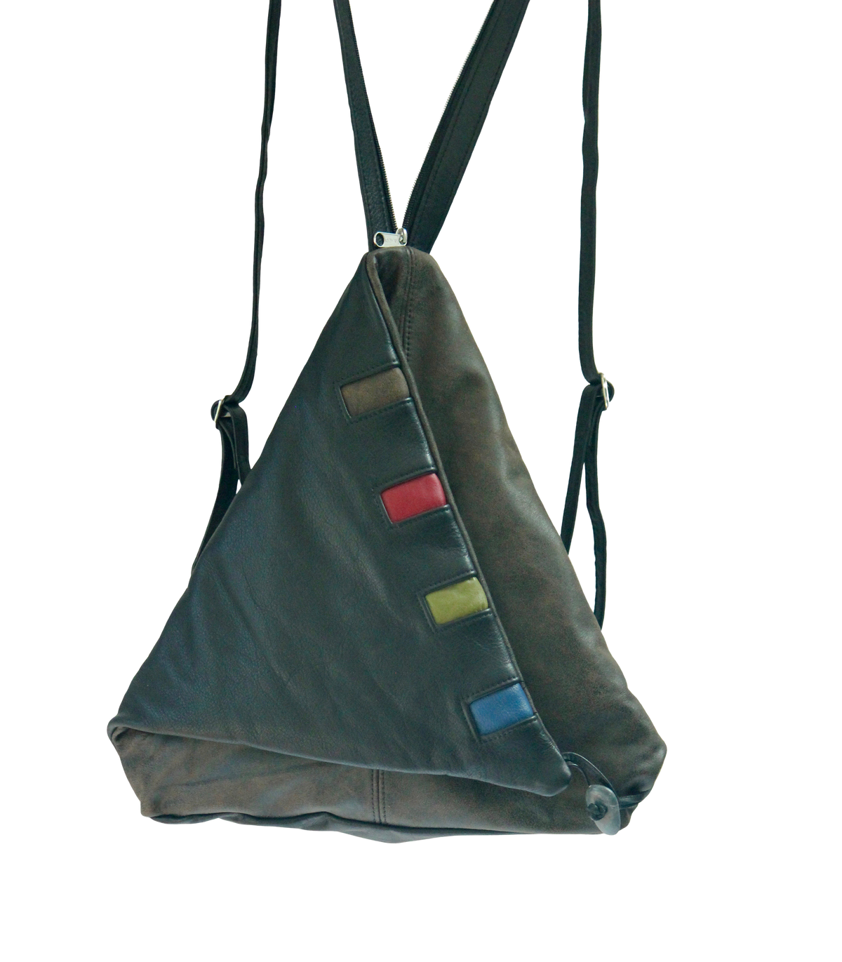 Triangle Fold - Piano - Indian Summer's designer leather purses