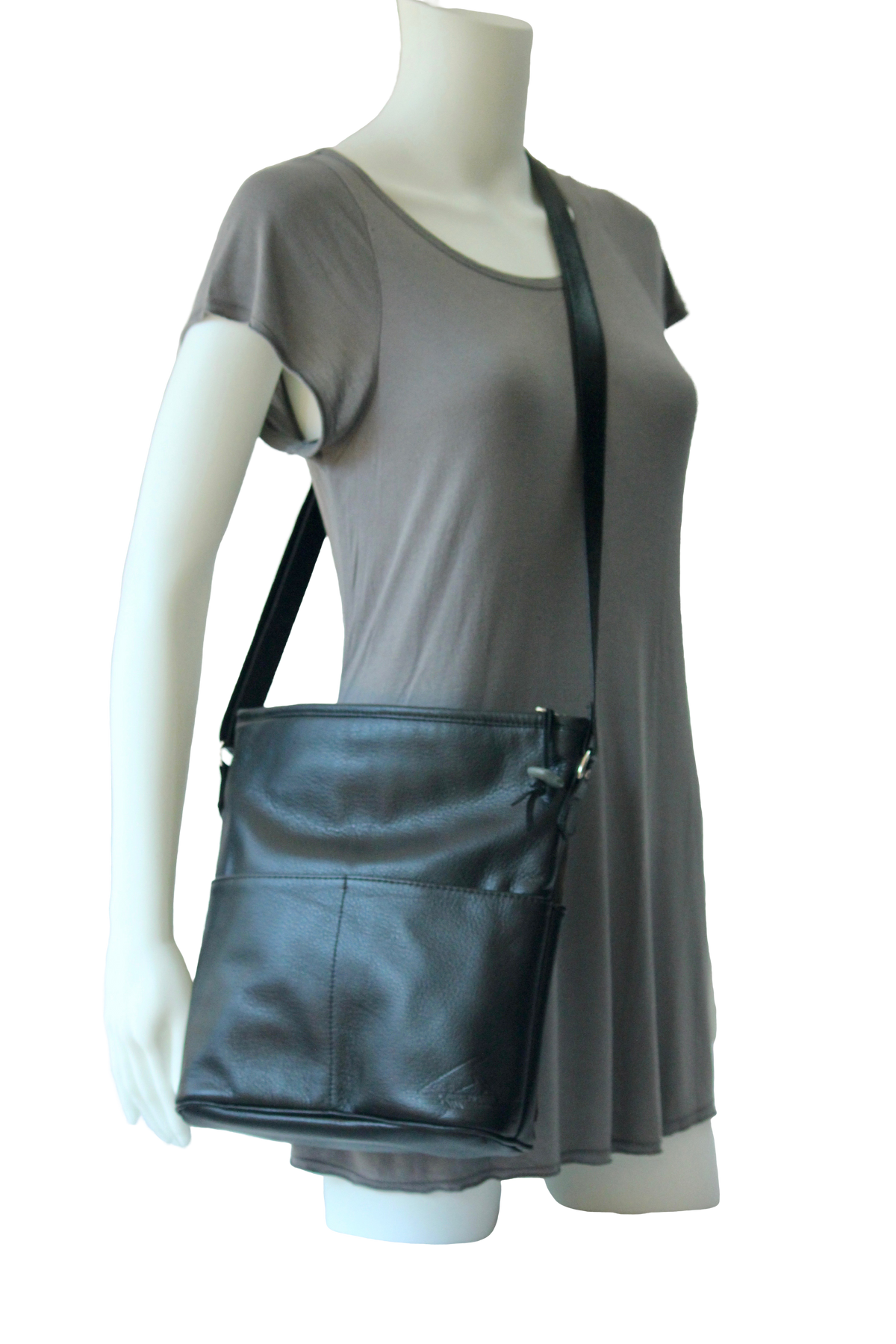 Op-Art Four-Pocket Purse - Indian Summer's designer leather purses
