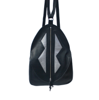 Egg Bag Zig Zag Backpack - Indian Summer's designer leather purses