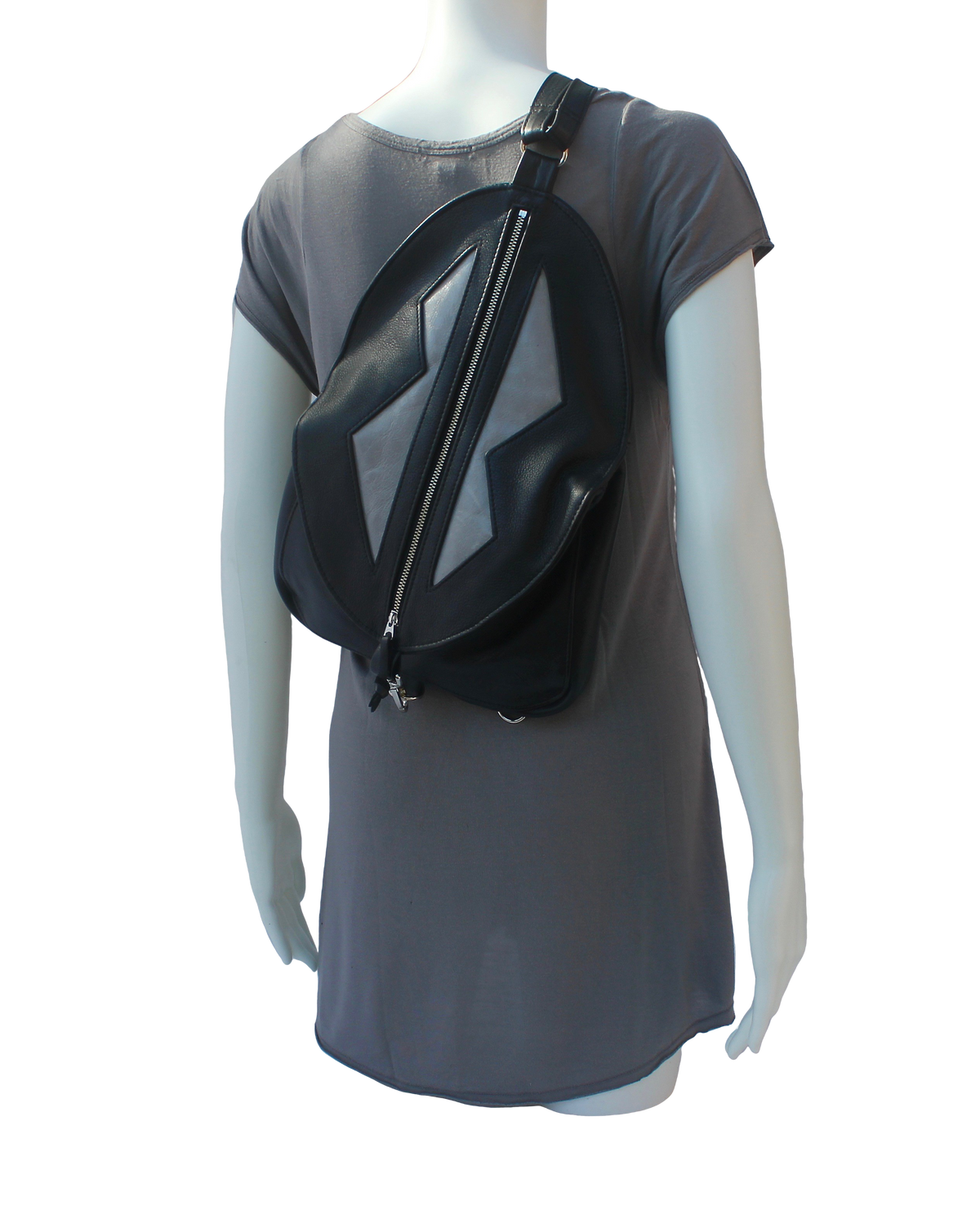 Egg Bag Zig Zag Backpack - Indian Summer's designer leather purses