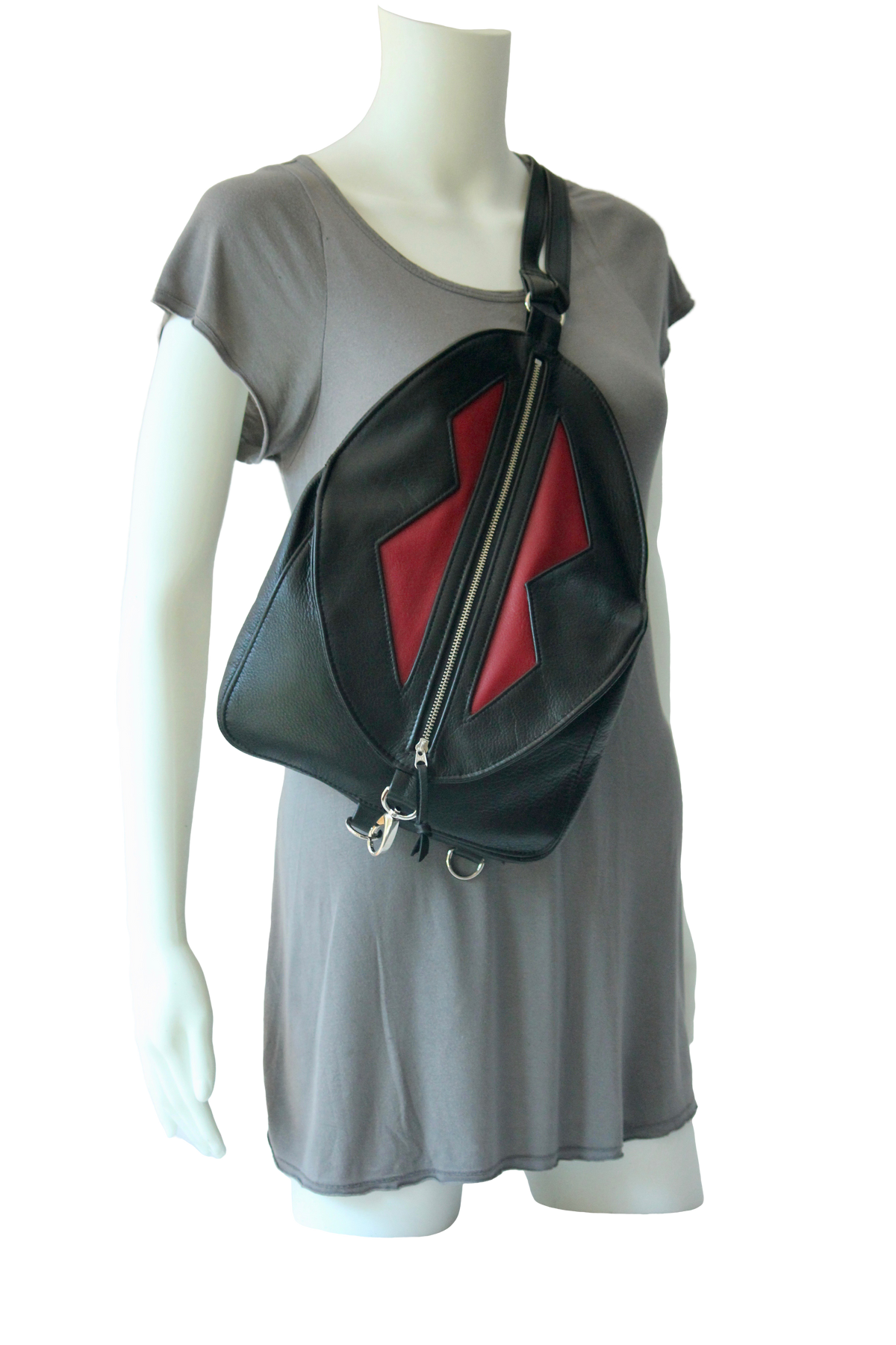 Egg Bag Zig Zag Backpack - Indian Summer's designer leather purses