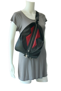 Egg Bag Zig Zag Backpack - Indian Summer's designer leather purses