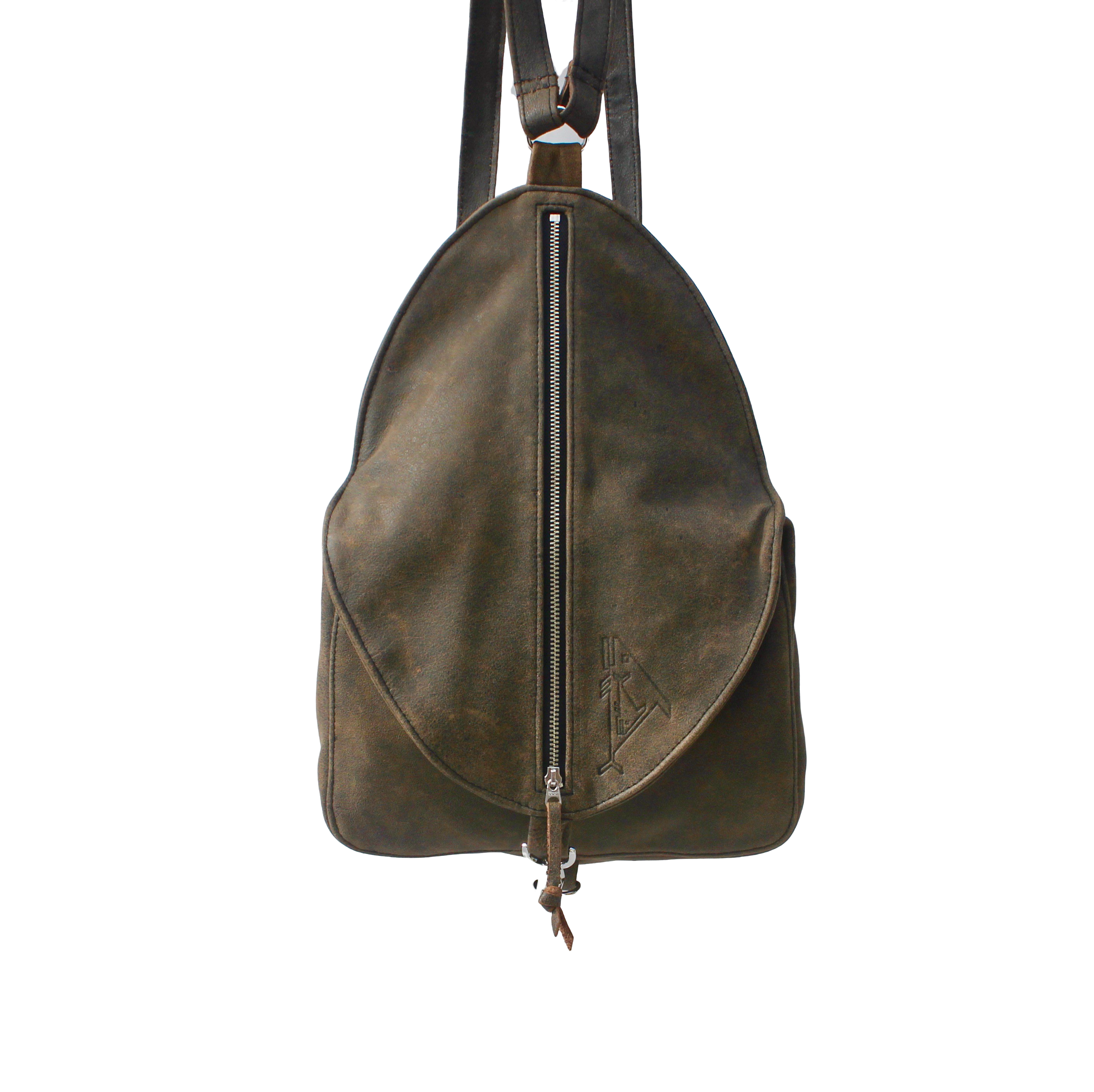 Egg Bag Backpack - Convertible Leather Backpack – AJLD