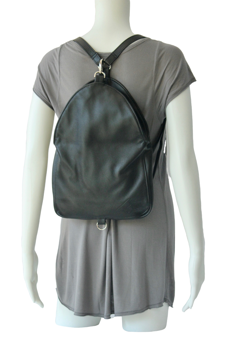 Egg Bag Zig Zag Backpack - Indian Summer's designer leather purses
