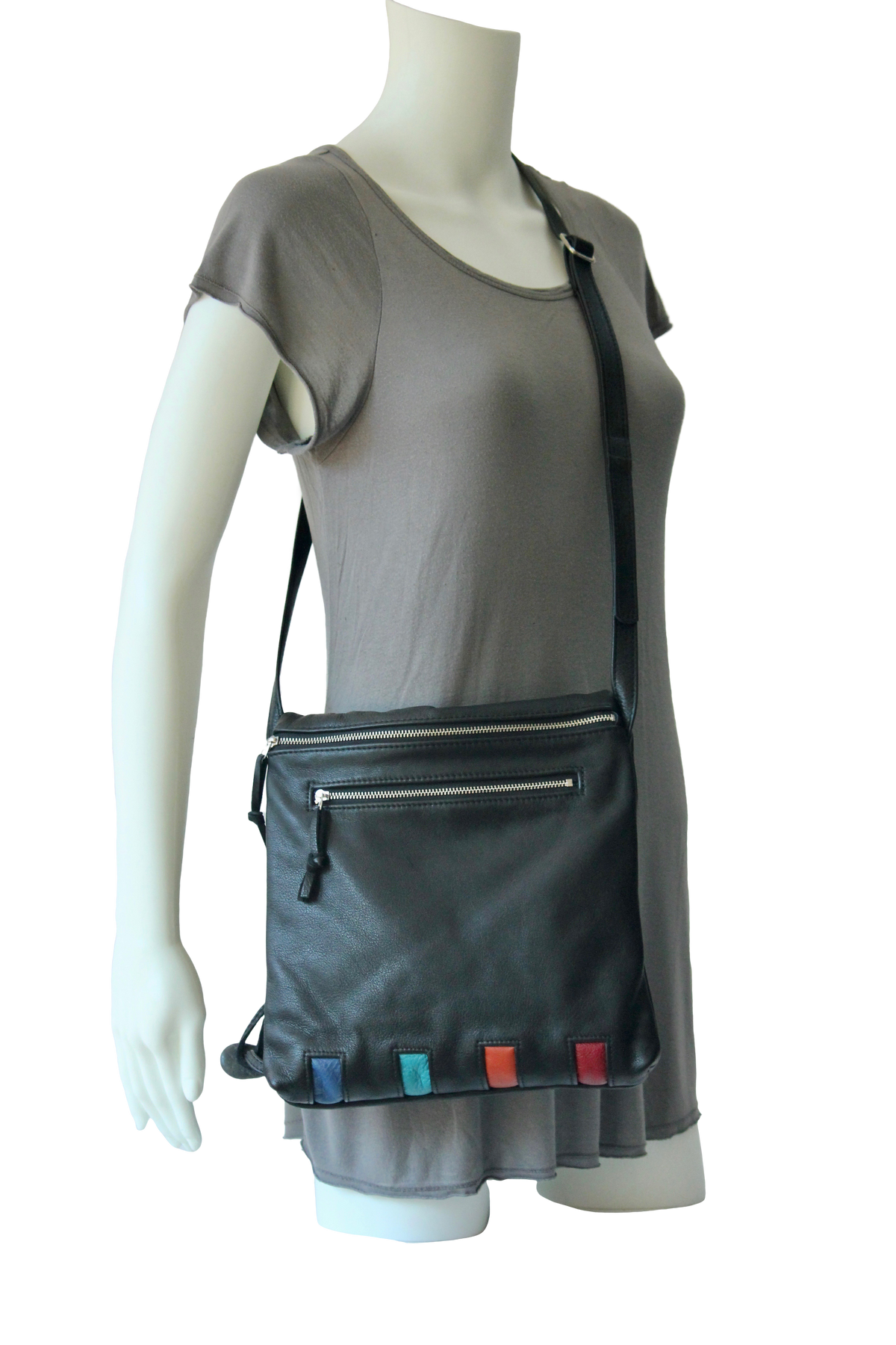 Shoulder Fold - Piano (available in 2 sizes) - Indian Summer's designer leather purses
