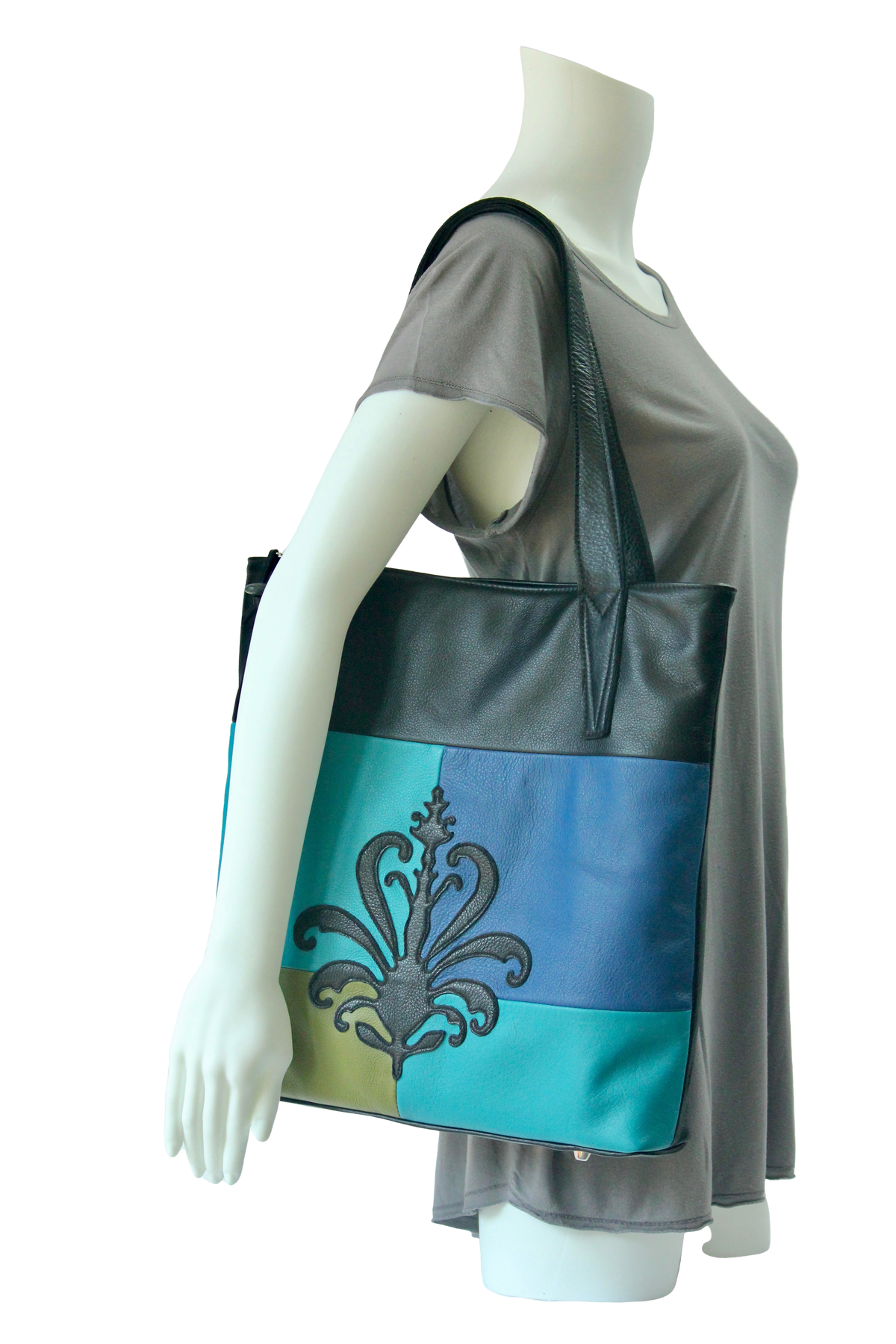 Large Siena Tote Bag - Indian Summer's designer leather purses