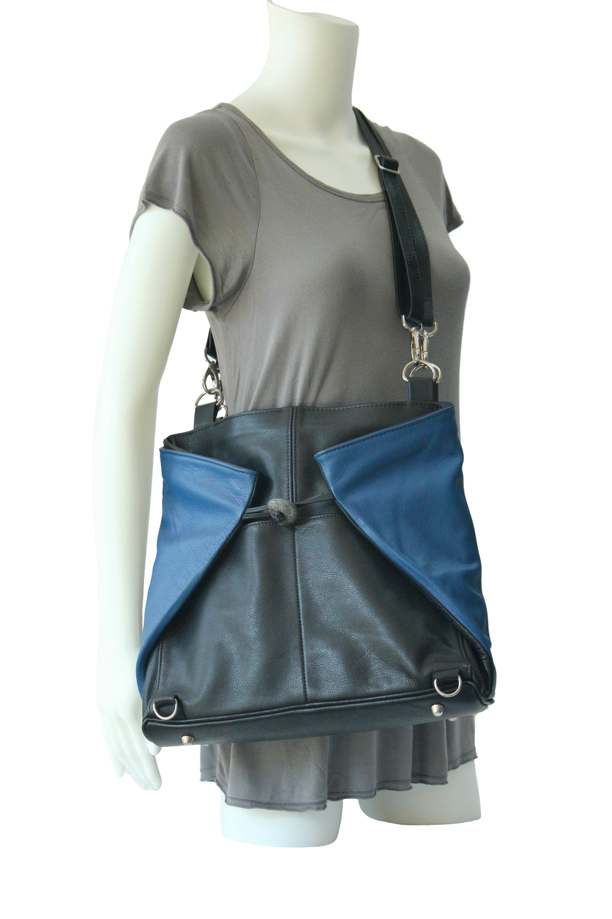 Large Origami Tote bag - Indian Summer's designer leather purses