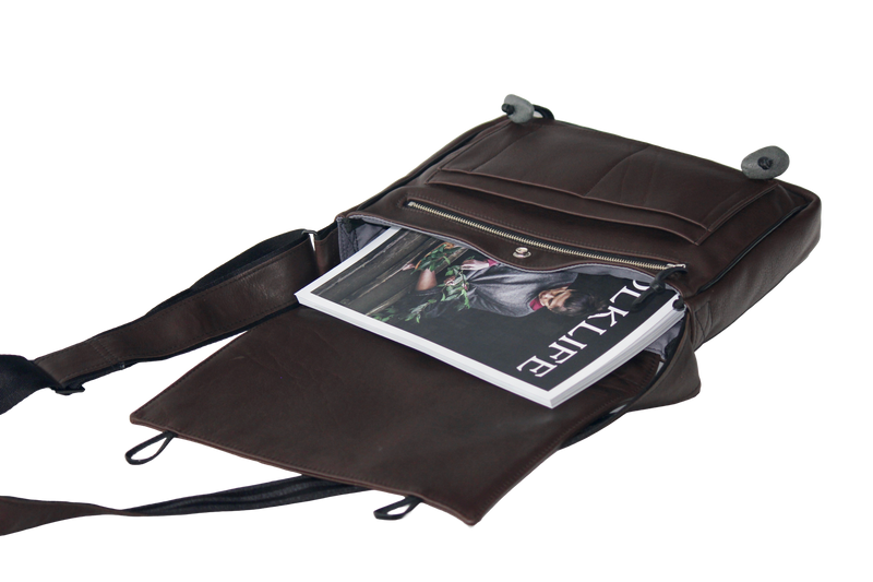 College Bag Genuine Leather Classic Messenger Bag AJLD