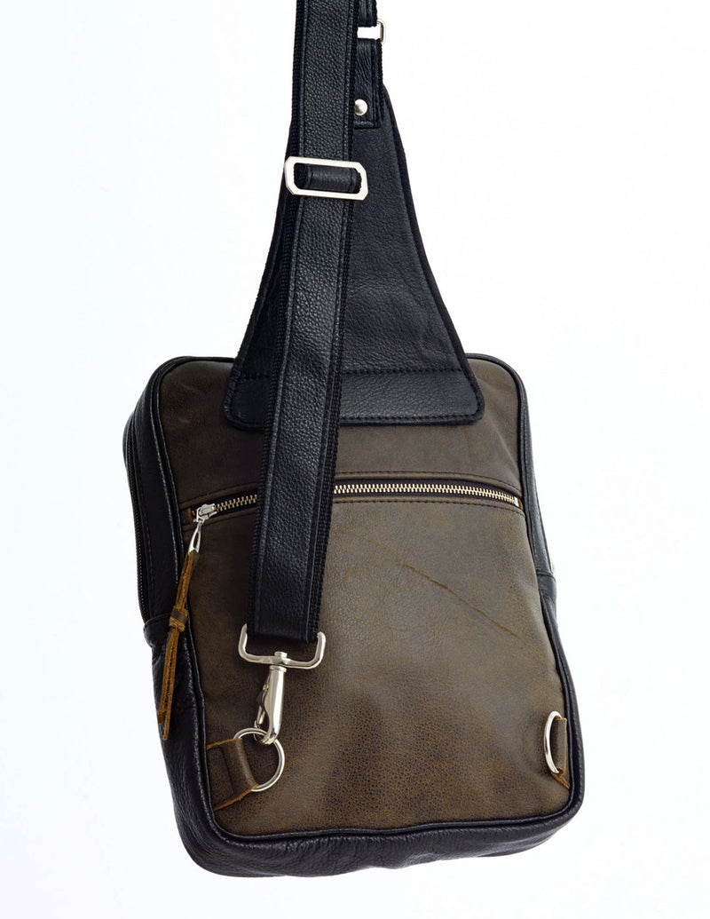 Compact Cross-Body Bag - Indian Summer's designer leather purses