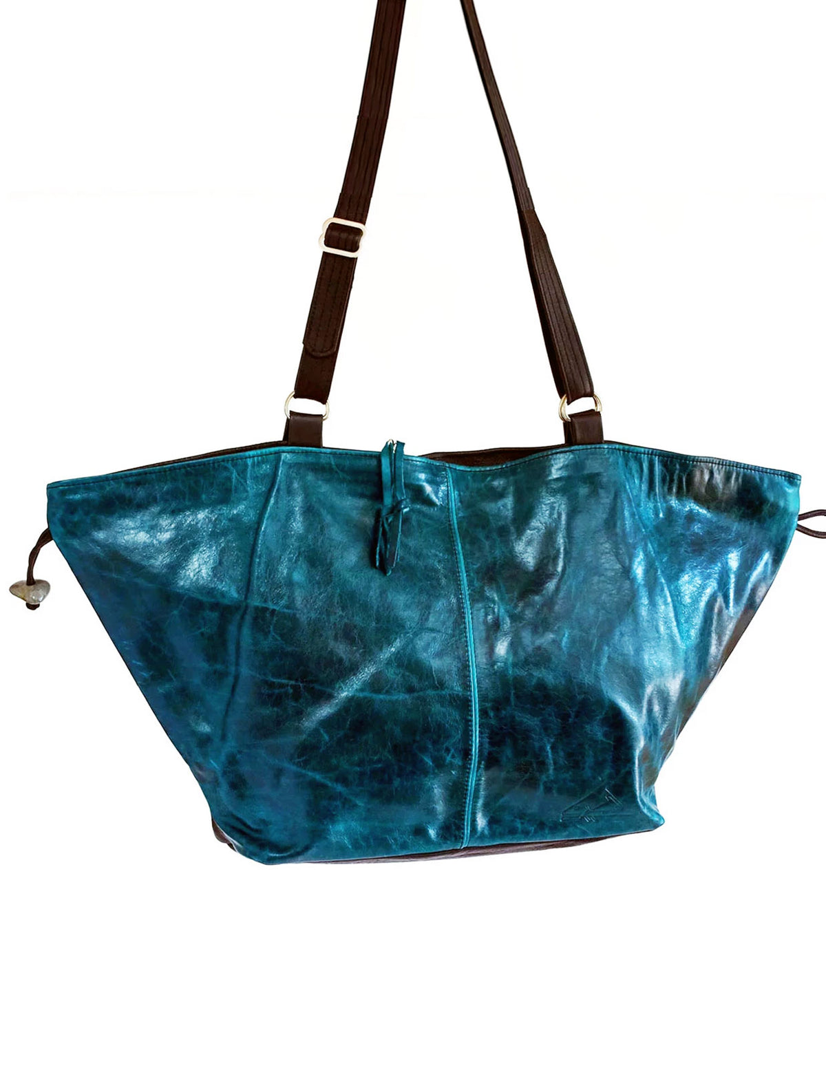 Large Origami Tote bag - Indian Summer's designer leather purses