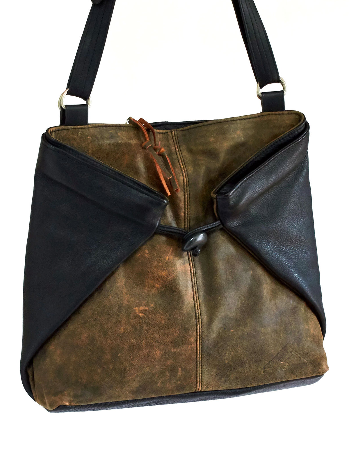 Large Origami Tote bag - Indian Summer's designer leather purses