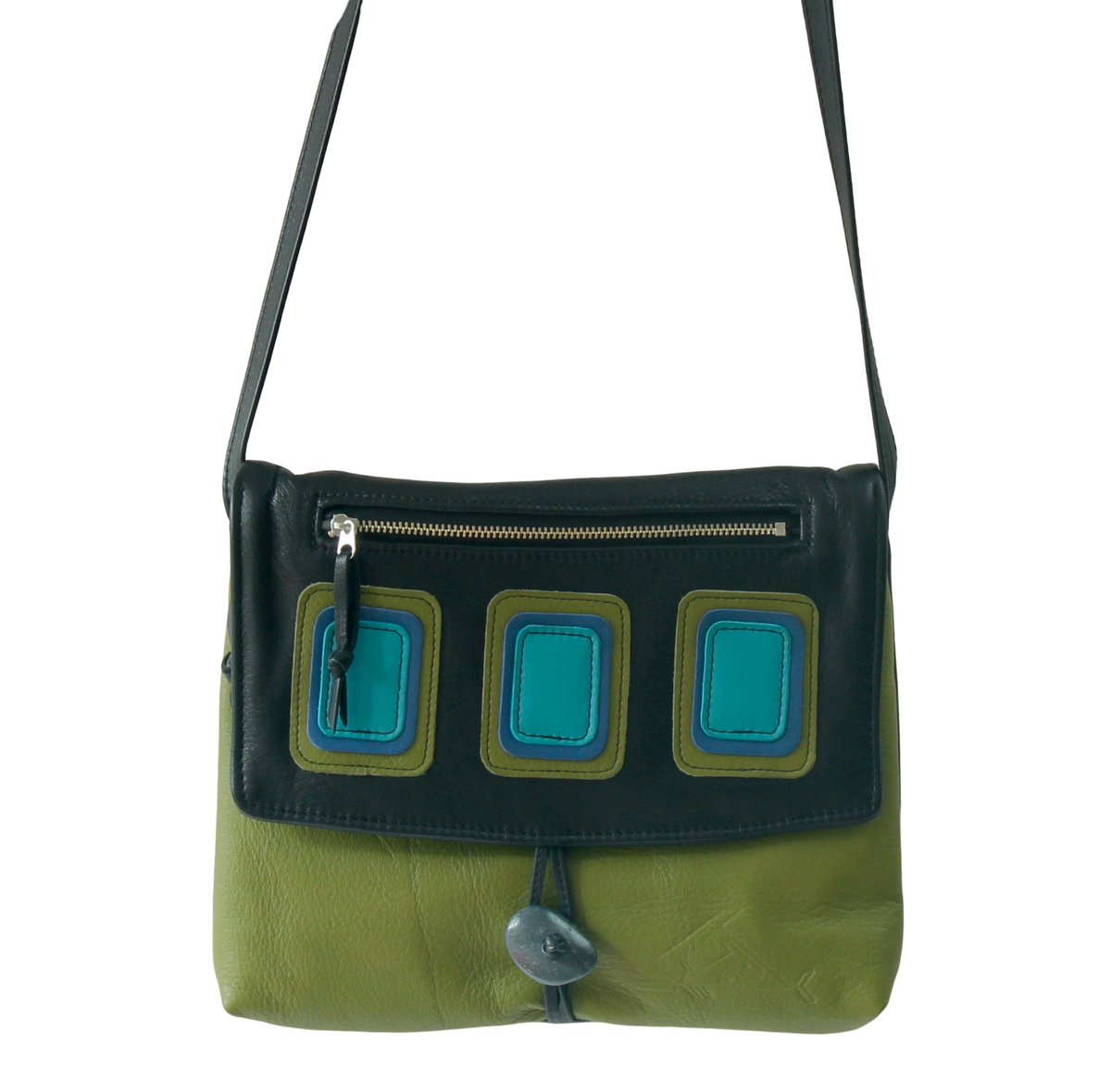 Origami Op Art Purse - Indian Summer's designer leather purses