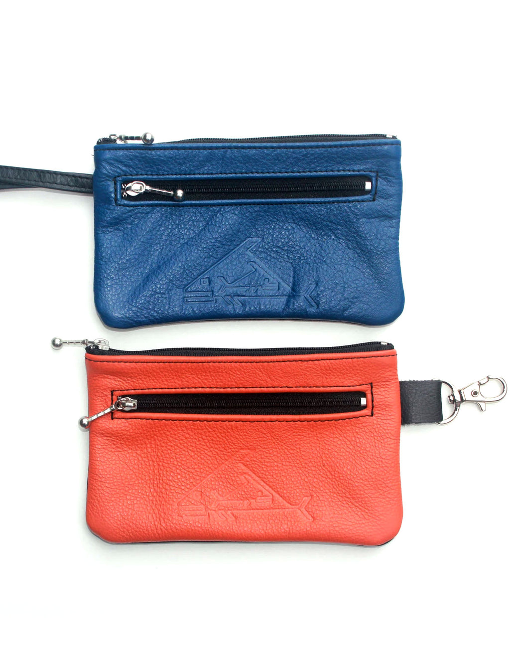6" Wristlet or Wallet Bag with Snap Hook - Indian Summer's designer leather purses