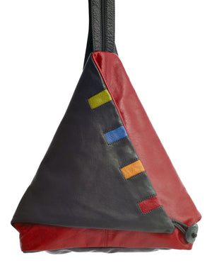 Triangle Fold - Piano - Indian Summer's designer leather purses