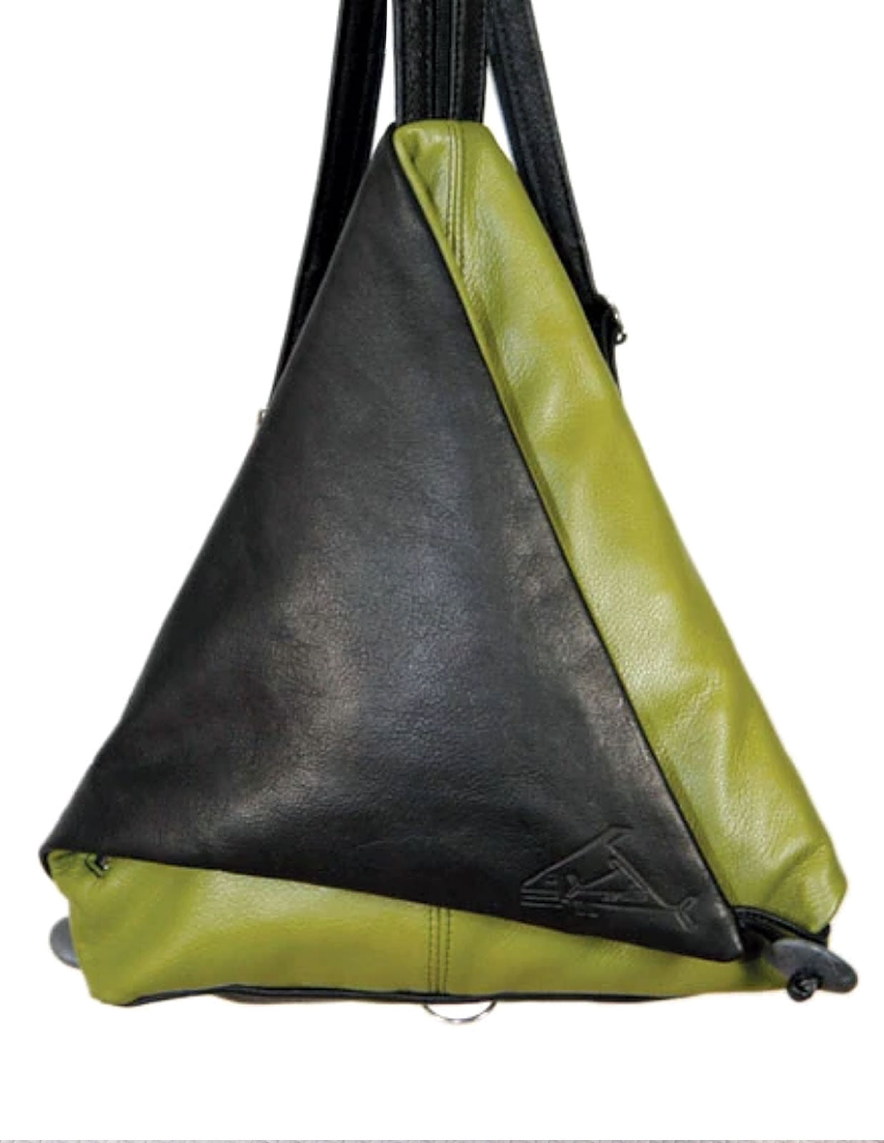 backpack leather triangle Triangle Fold