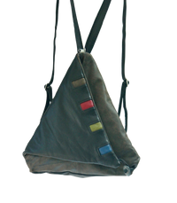 Triangle Fold - Piano - Indian Summer's designer leather purses