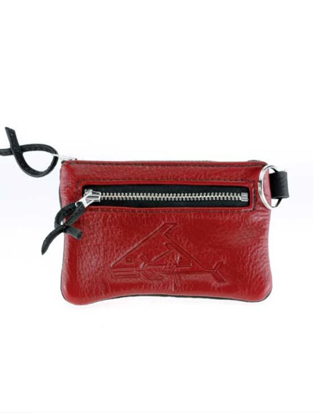 Triple Zip Change Purse - Indian Summer's designer leather purses